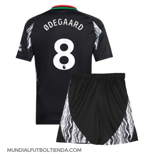 Camiseta Arsenal Martin Odegaard #8 Segunda Equipación Replica 2024-25 para niños mangas cortas (+ Pantalones cortos)